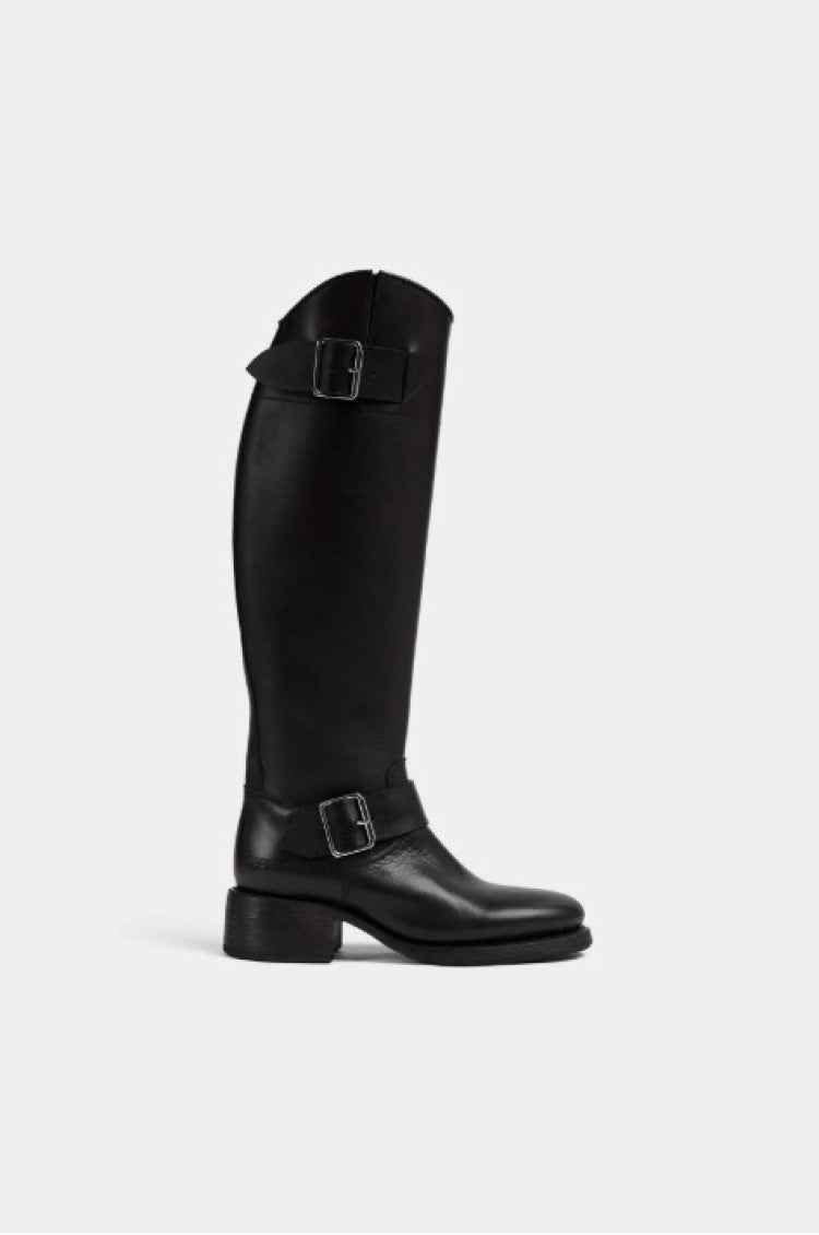 Black Leather Boots 1