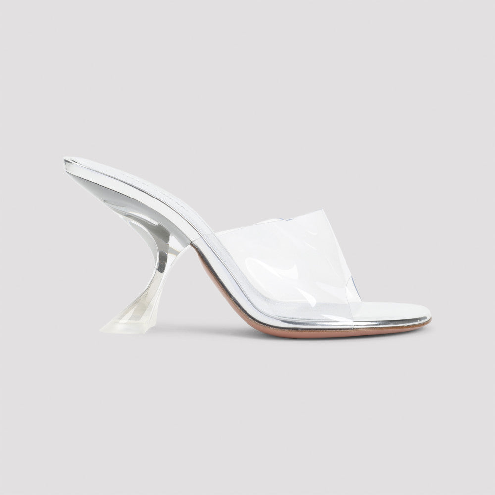White Slip On Heels 3