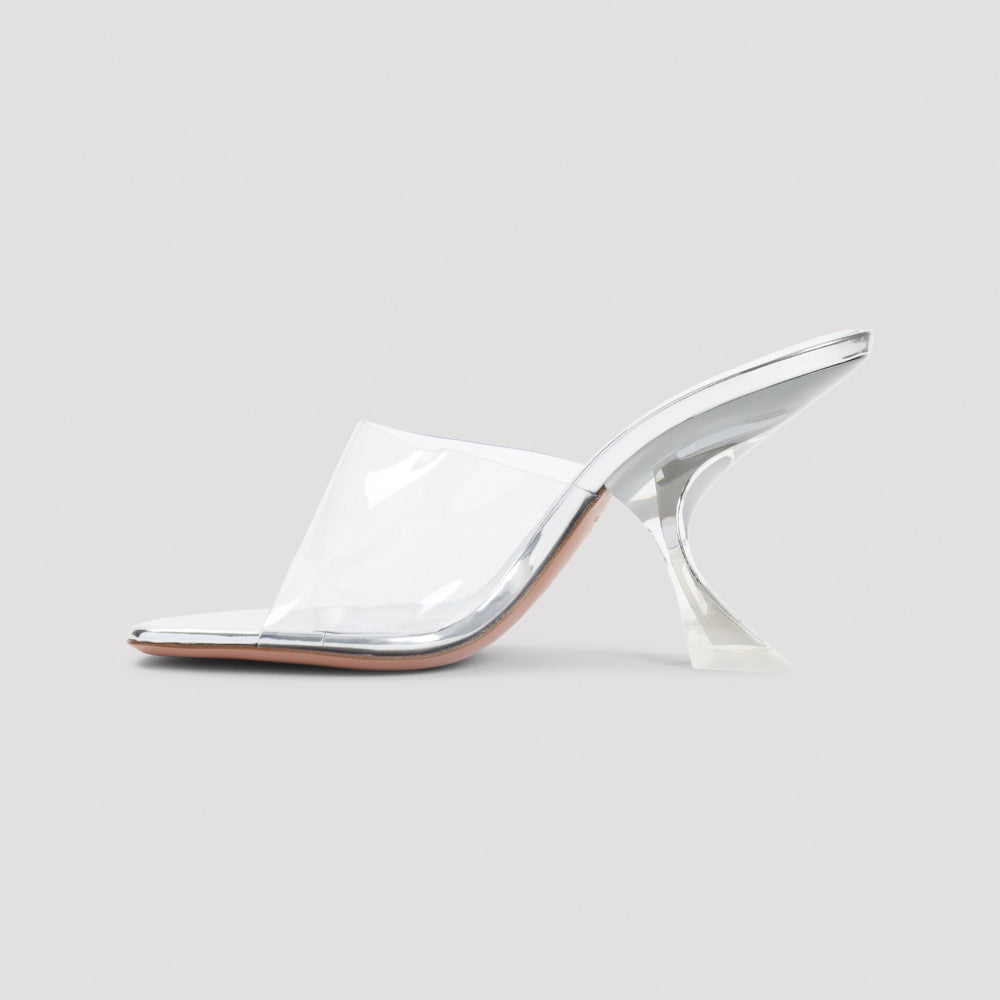 White Slip On Heels 4