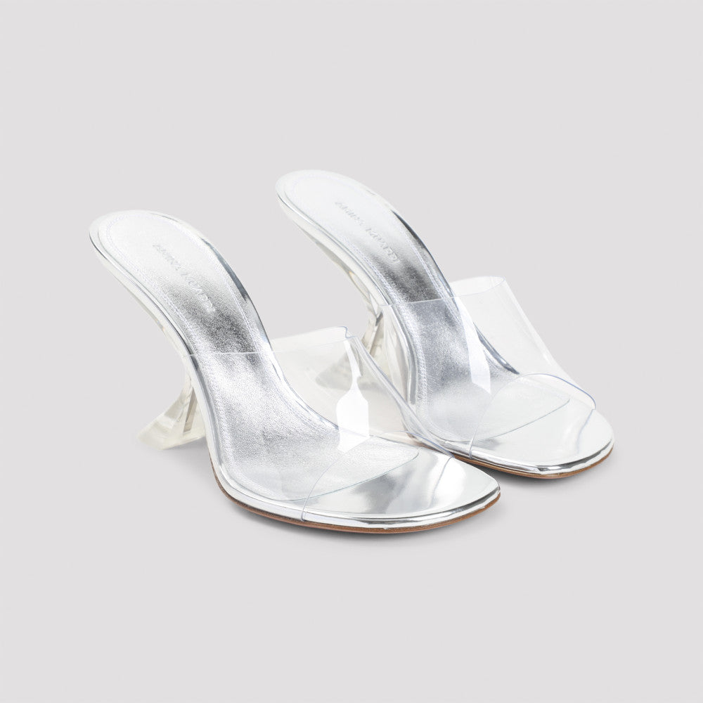 White Slip On Heels 5
