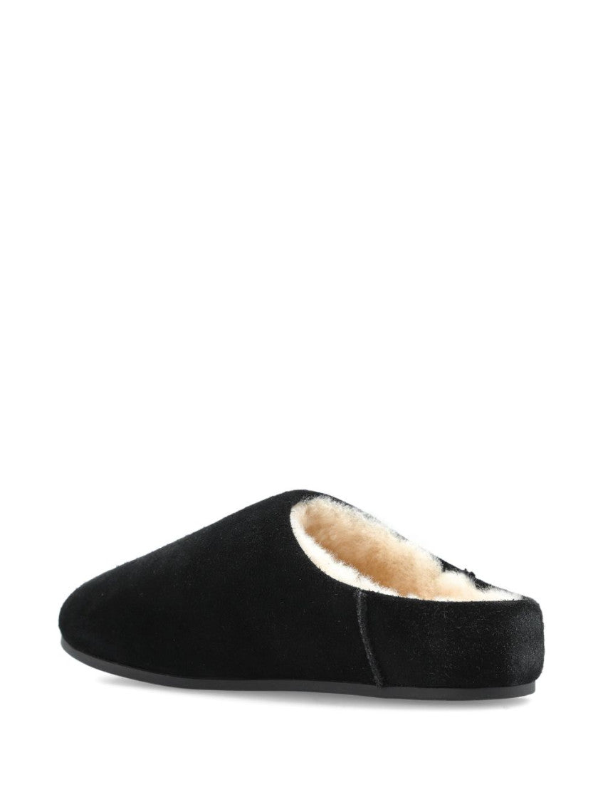 Black Slip On Slides 2