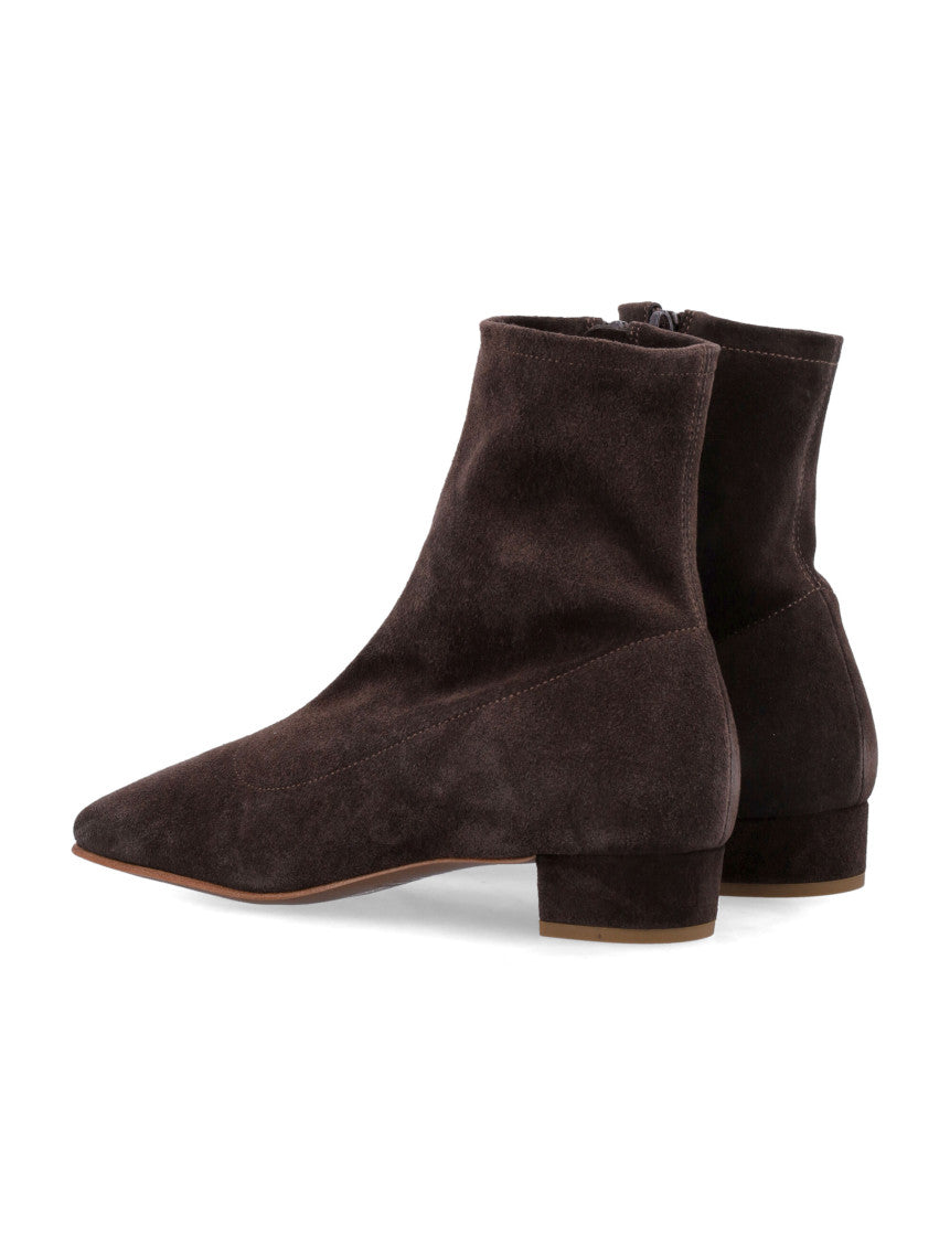 Dark Brown Suede Boots 4