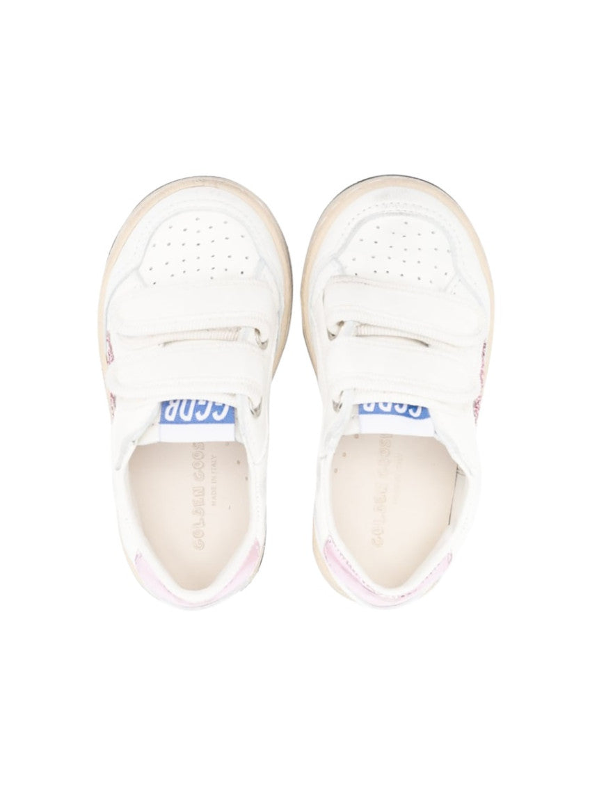 Girls White Embellished Sneakers 3