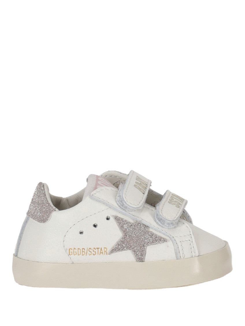 Babies White Star Leather Sneakers 1