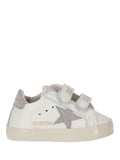 Babies White Star Leather Sneakers 1
