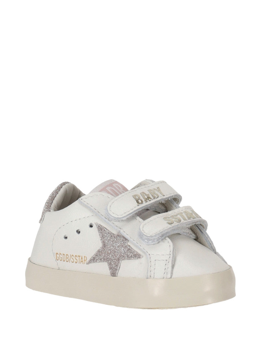 Babies White Star Leather Sneakers 2