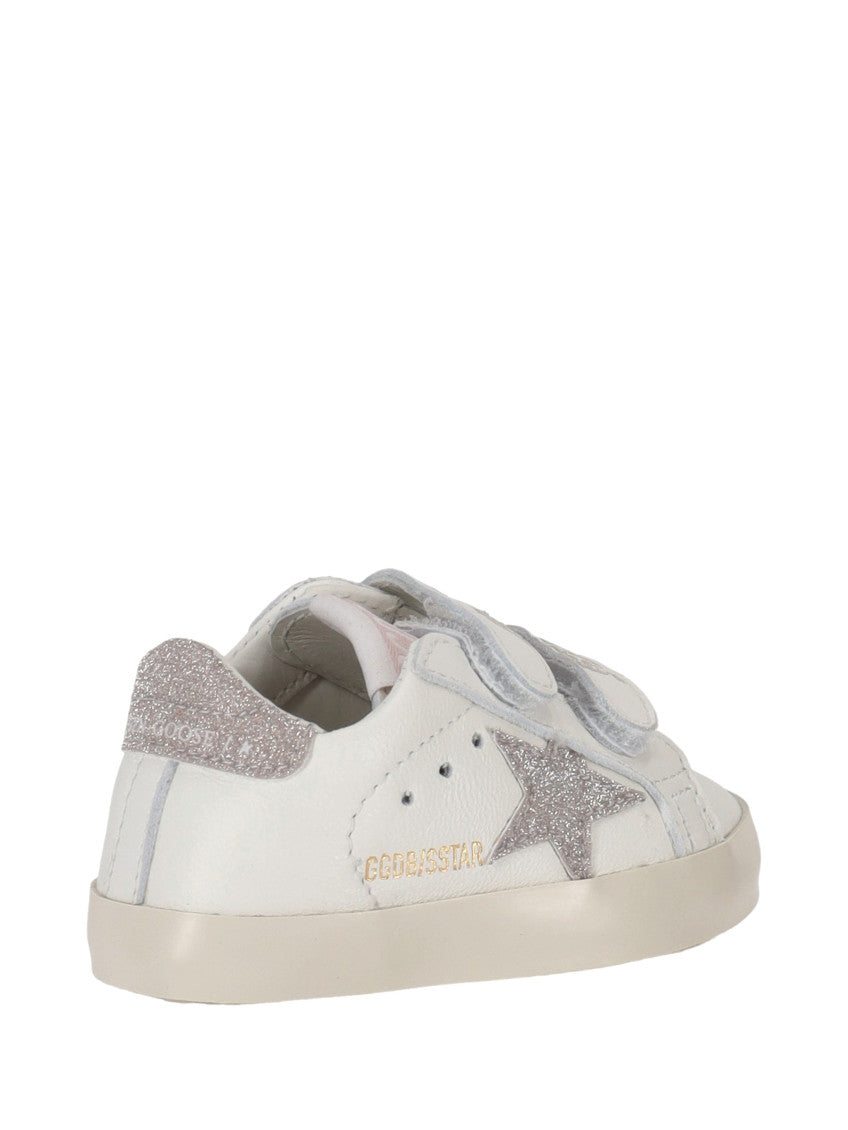 Babies White Star Leather Sneakers 4