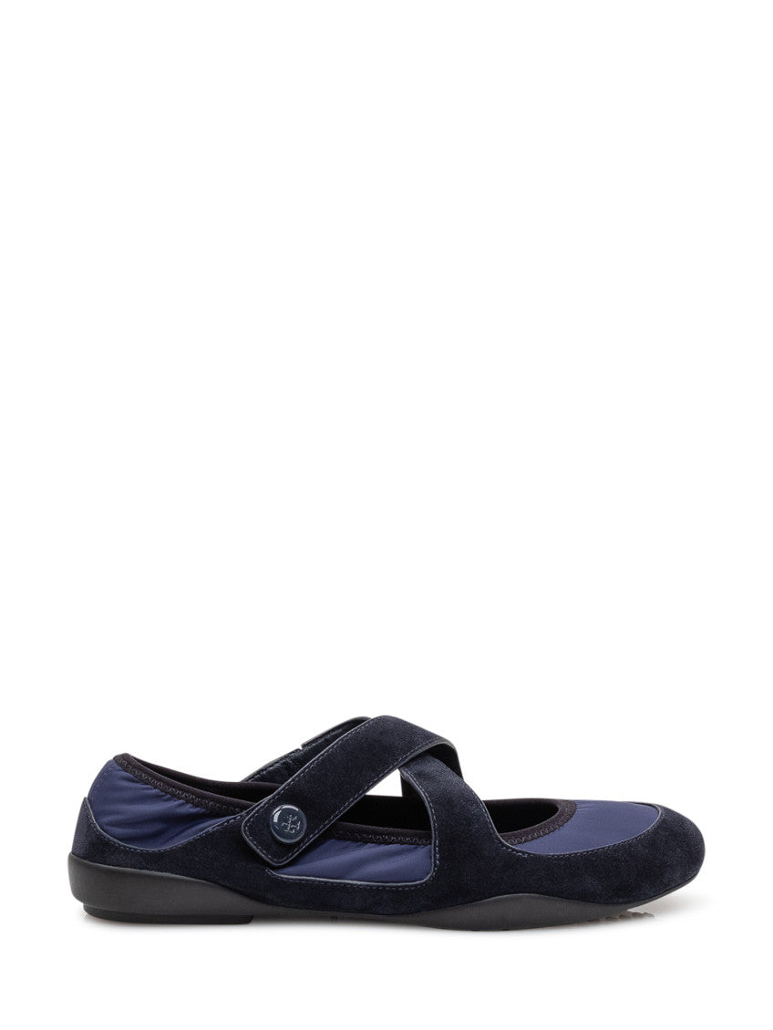 Blue Mary Jane Ballet Flats 1