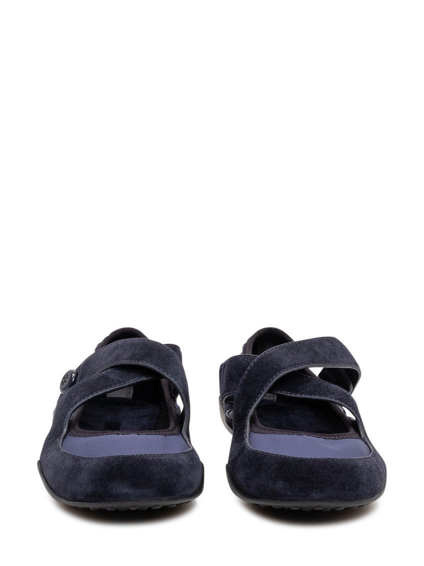 Blue Mary Jane Ballet Flats 2