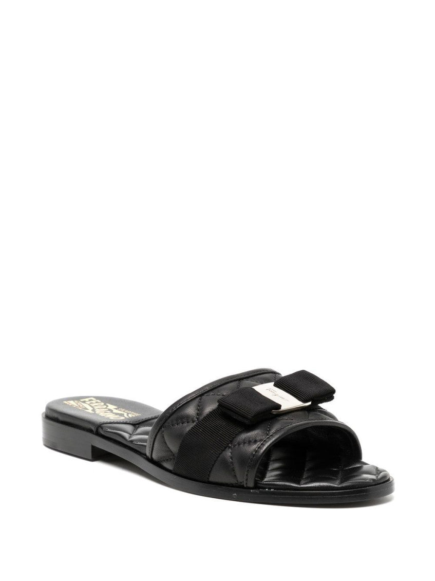 Black Slip On Sandals 2