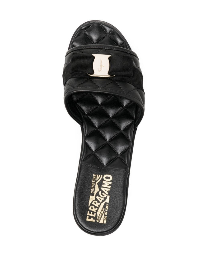 Black Slip On Sandals 3