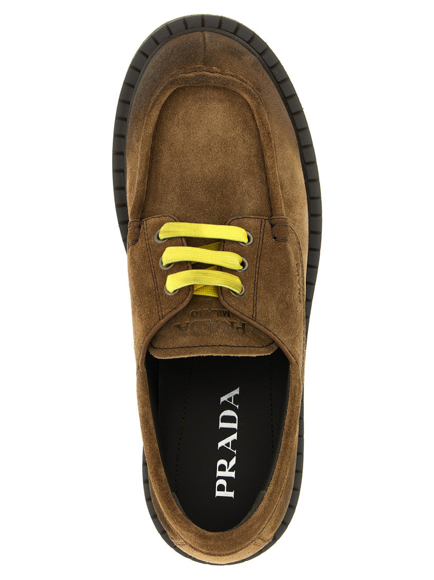 Brown Logo Lace Ups Shoes 3