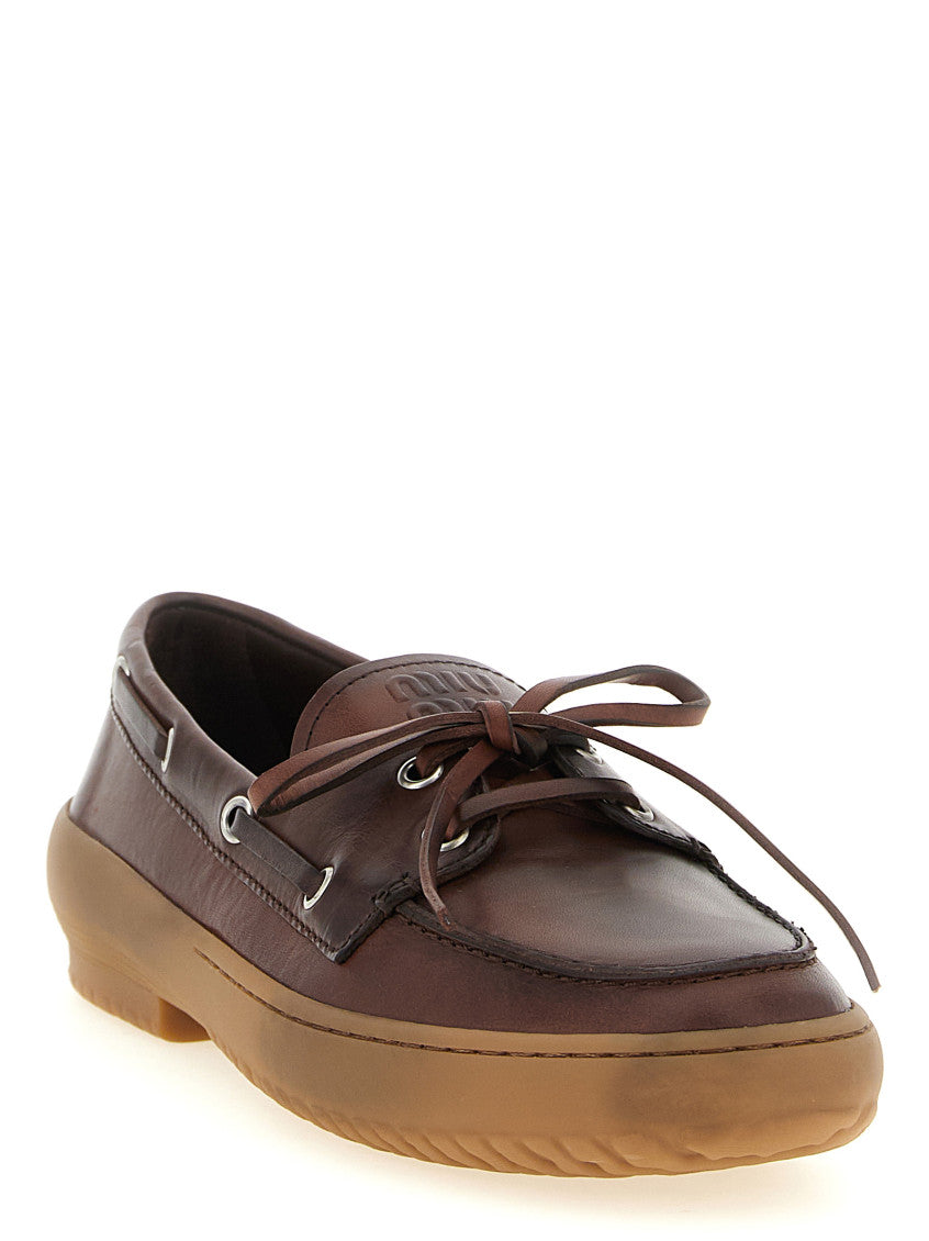 Brown Deck Leather Loafers 2