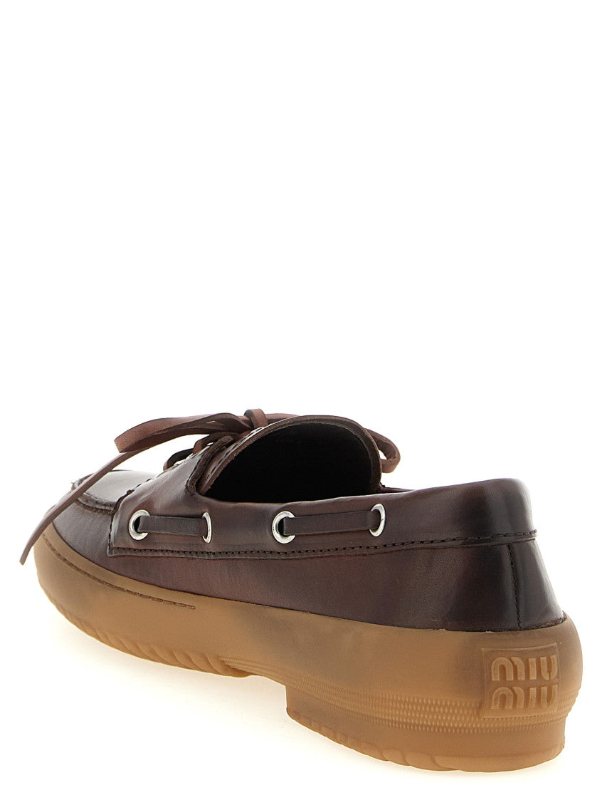 Brown Deck Leather Loafers 3