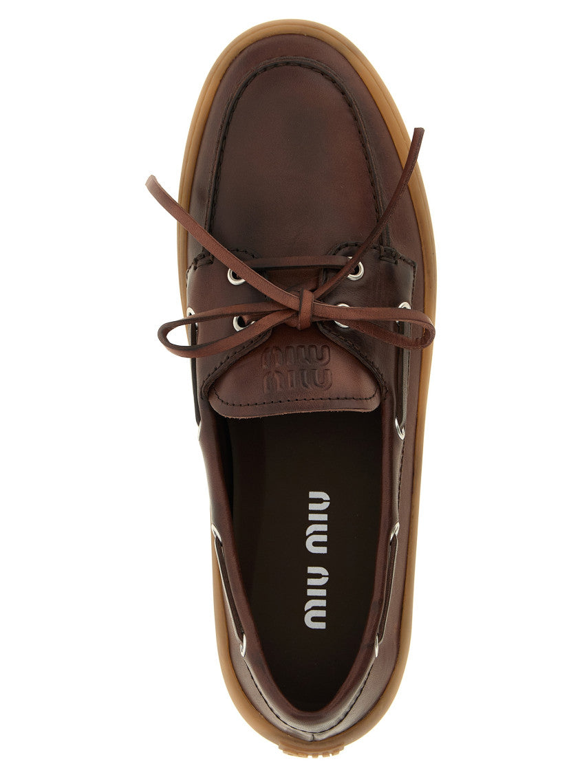 Brown Deck Leather Loafers 4