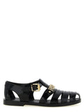 Black Logo Collection Sandals 1
