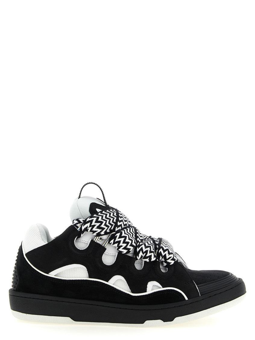 BlackWhite Color Block Sneakers 1