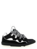 BlackWhite Color Block Sneakers 1