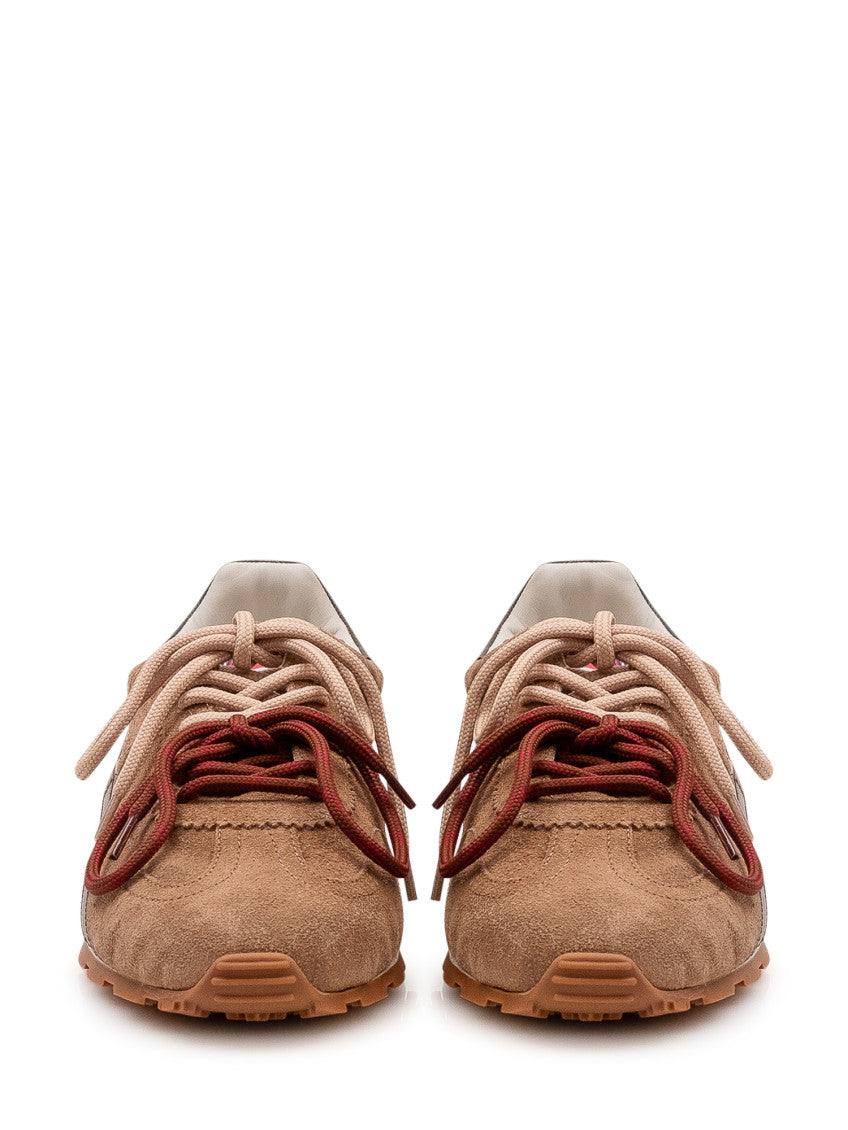 Brown Lace-up Sneakers 2
