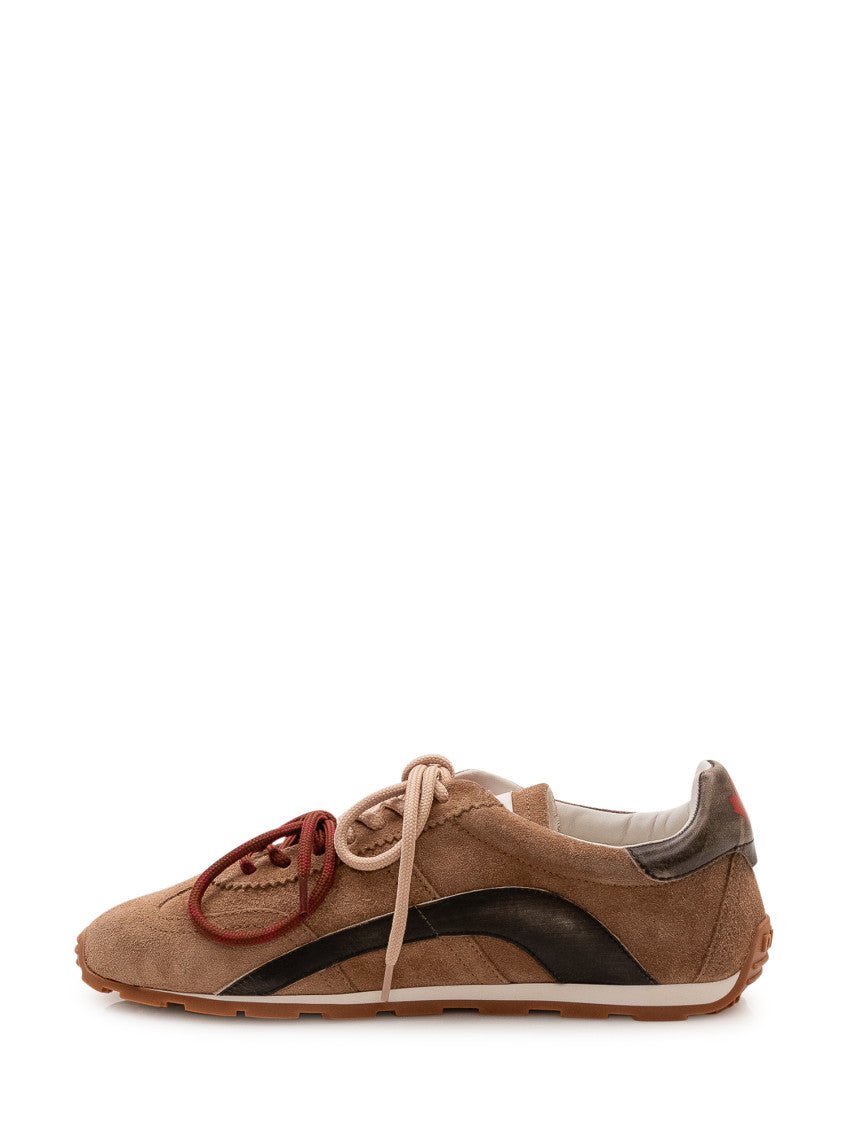 Brown Lace-up Sneakers 4