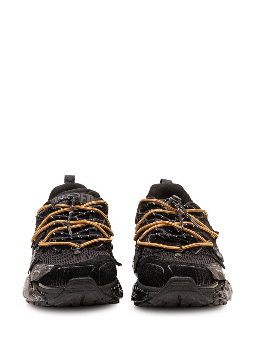 Black Lace Up Sneakers 2