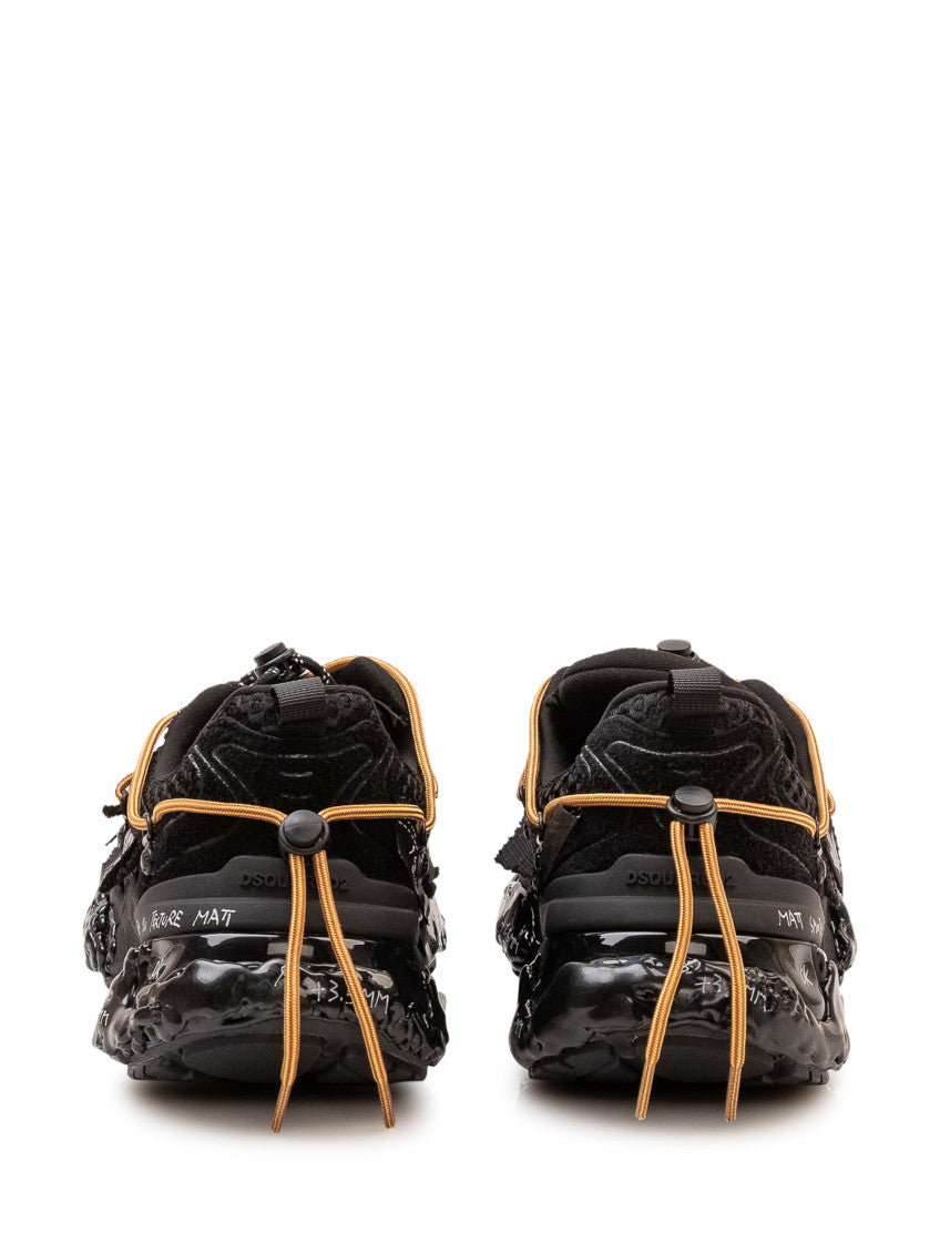 Black Lace Up Sneakers 3