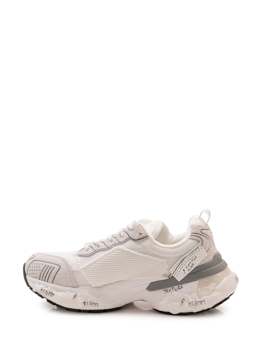 White Logo Lace-up Sneakers 4