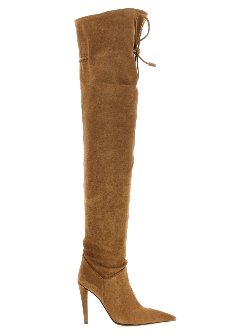 Brown Solid Desire Boots 1
