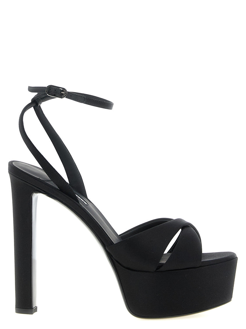 Black Ankle Strap Heels 1