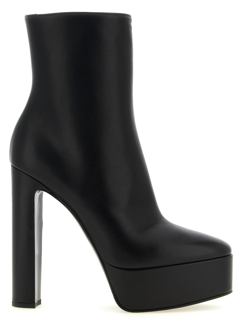 Black Zipper Ankle Boots 1