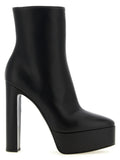 Black Zipper Ankle Boots 1
