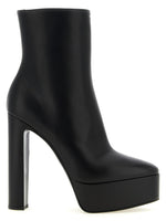 Black Zipper Ankle Boots 1