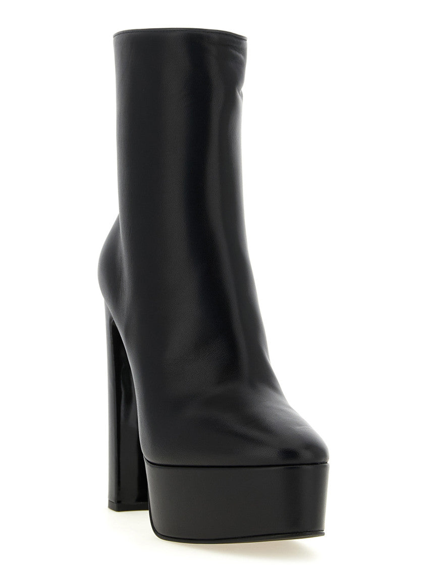 Black Zipper Ankle Boots 2