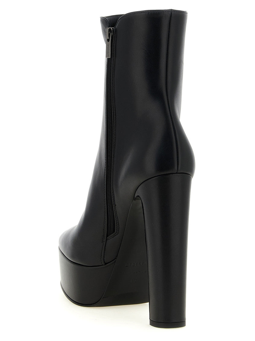 Black Zipper Ankle Boots 3