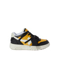 Kids Yellow Color Block Sneakers 1