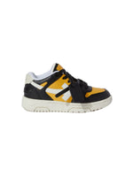 Kids Yellow Color Block Sneakers 1