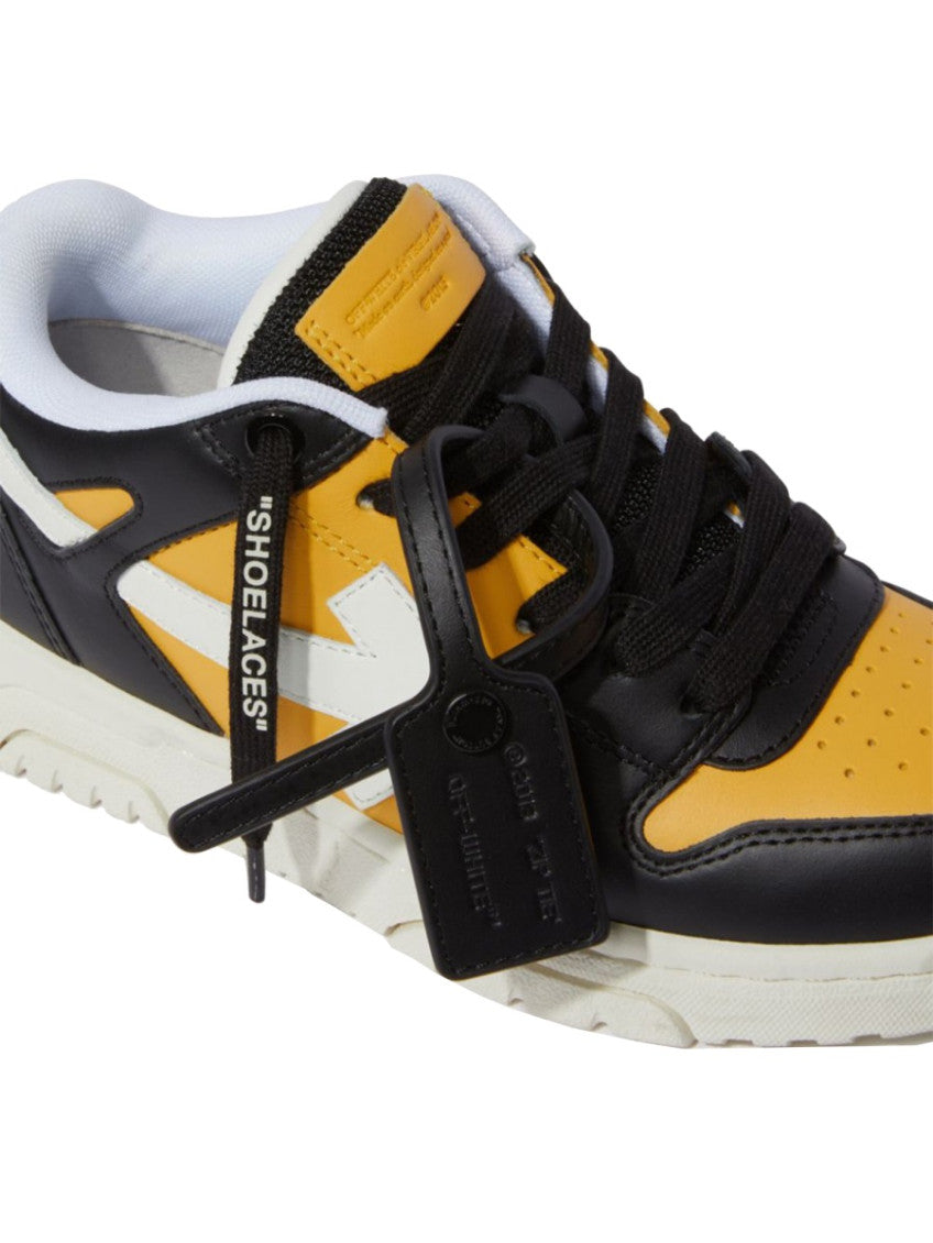 Kids Yellow Color Block Sneakers 4