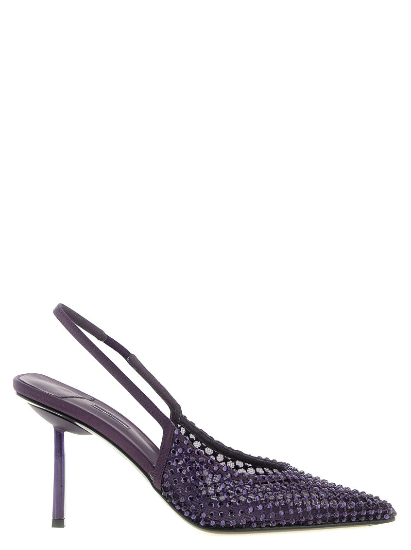 Purple Embellished Pumps 1