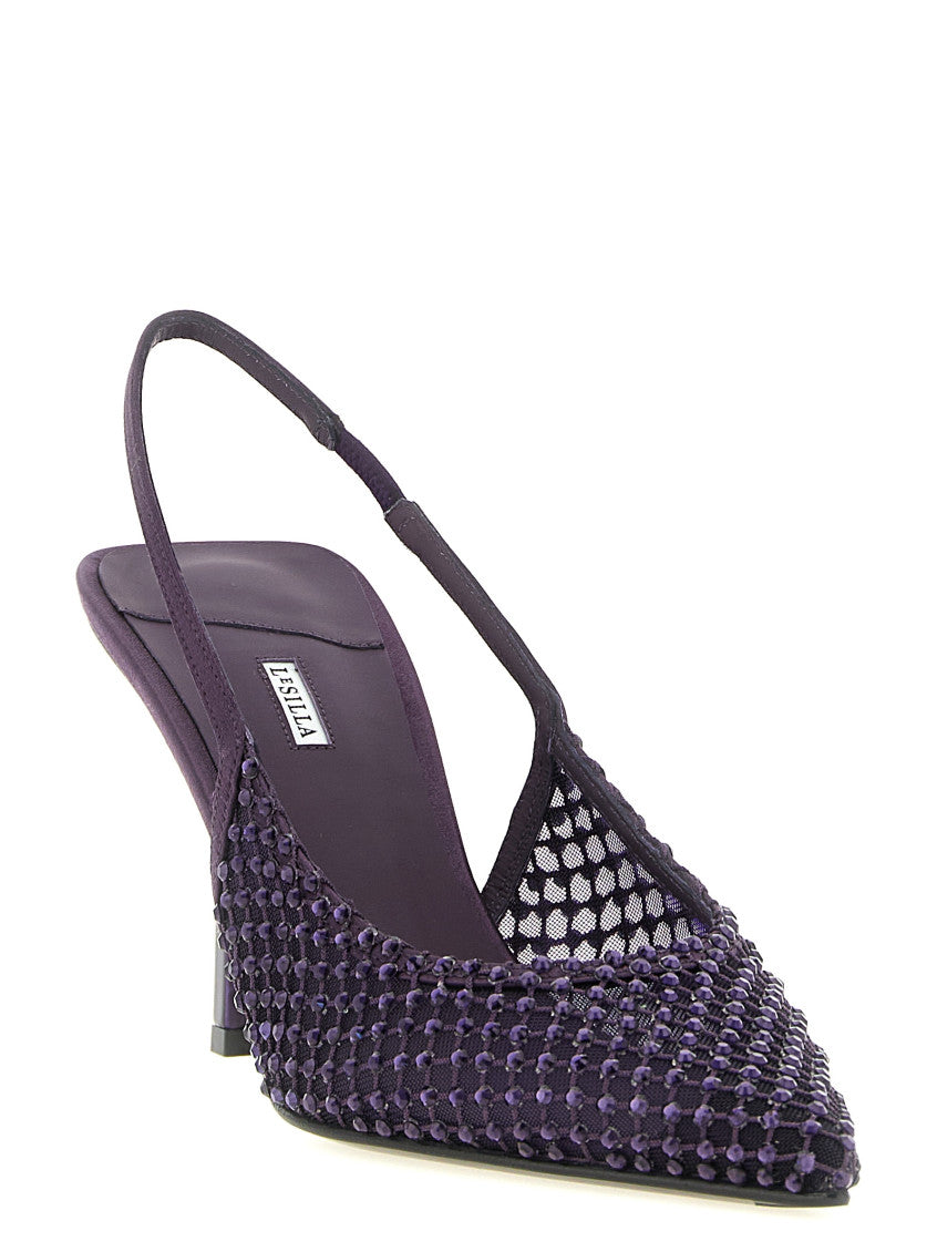 Purple Embellished Pumps 2