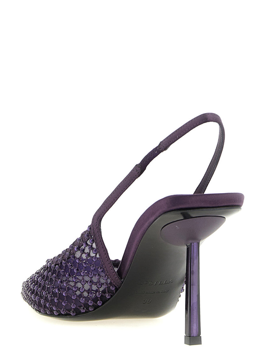 Purple Embellished Pumps 3