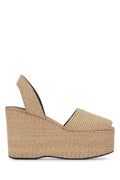 Beige Slingback Wedges 1