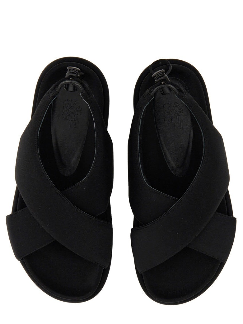 Black Solid Carryover Sandals 2