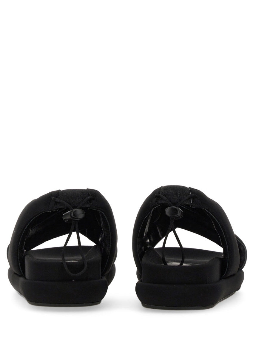 Black Solid Carryover Sandals 3