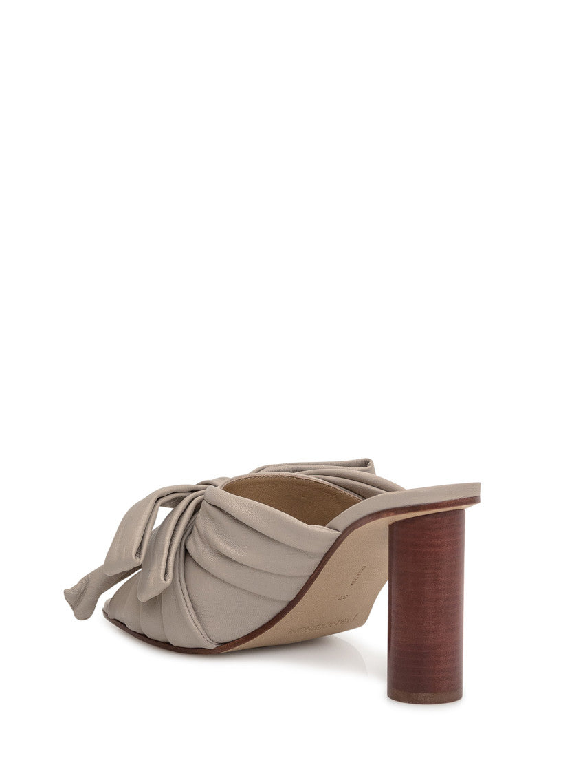 Grey Leather Heels 3