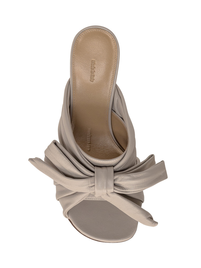 Grey Leather Heels 4