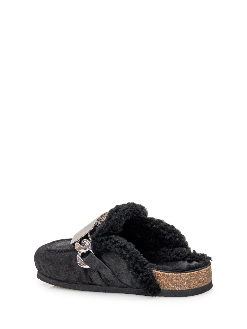 Black Suede Mules 3