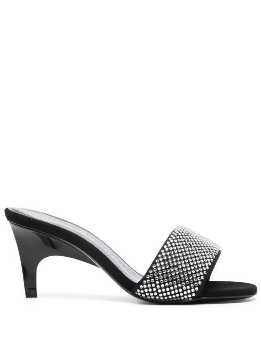 Black Slip On Heels 1
