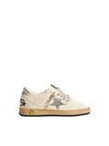 Kids White Embellished Sneakers 1