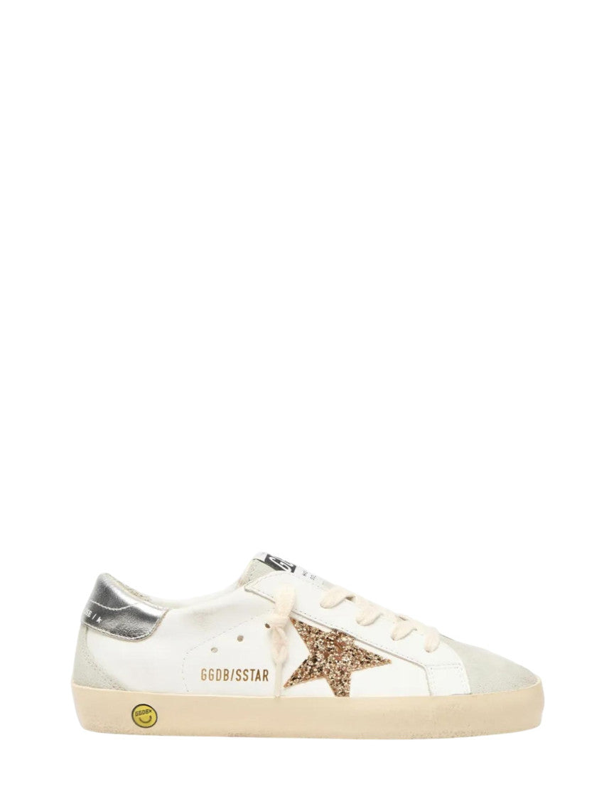 Girls White Superstar Sneakers 1