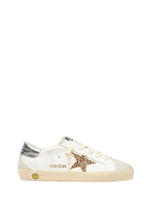 Girls White Superstar Sneakers 1